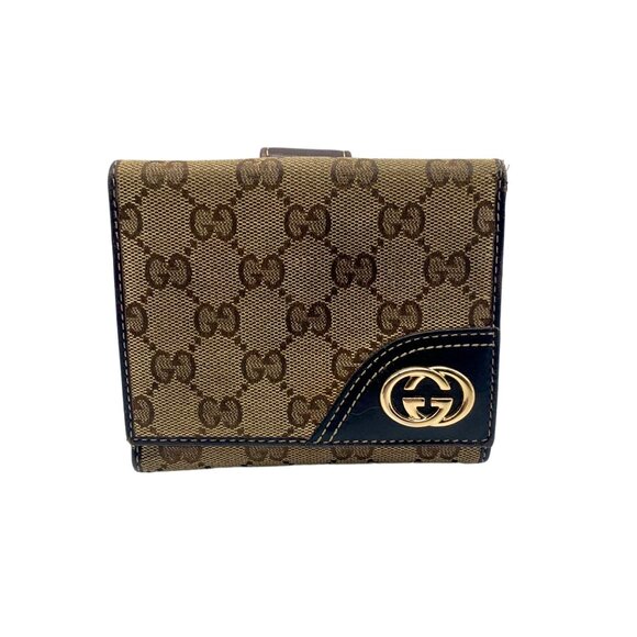 Gucci Monogram New Britt French Tri Fold Wallet - Picture 1 of 10